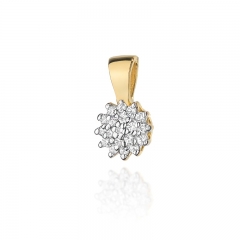 Zawieszka ze złota z brylantami 0,10ct pr.585